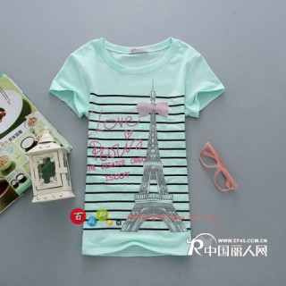 直销 女式T恤 韩版女装长款 短袖T恤 女短T 库存服装批发