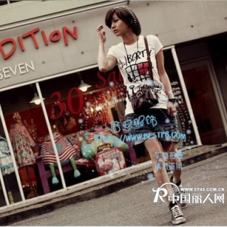 昕辰服装新款爆款韩版短袖T恤时尚流行T恤纯棉T恤批发