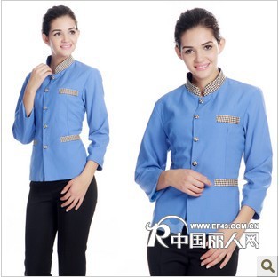 济宁浴场工作服 洗浴中心服装  浴袍工装