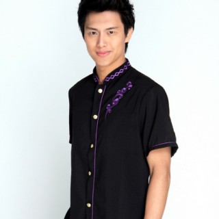 夏 短袖服务员服装 酒店餐厅工装制服 服务员工作服