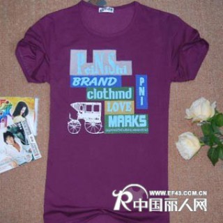 2012新款上市 男式全棉印花T恤批发