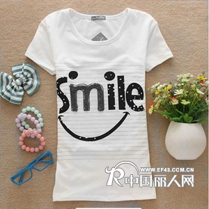 厂家直销 2012新款女式手摇T恤批发