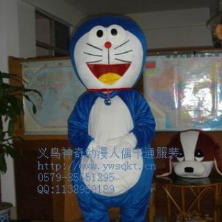 供应台湾卡通服装道具 机器猫 卡通人偶服装 卡通表演服装