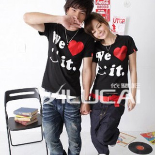 韩版时尚款式情侣装批发厂家批发情侣装批发货源网江西服装批发