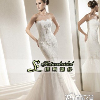 客户可来图定制 新款婚纱批发 外贸婚纱定制  婚纱批发