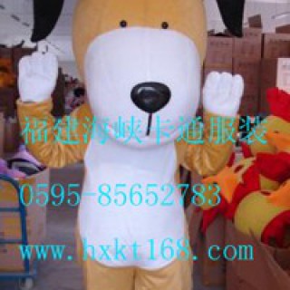 现场狗卡通服装，人偶服饰，道具服装