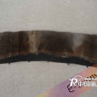 浙江獭兔毛皮草毛领厂家生产獭兔毛领，兔毛色毛领