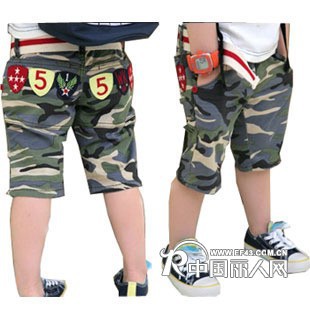 特价童装裤子批发广州儿童外贸t恤衫十三行童装裤子便宜迷彩裤批