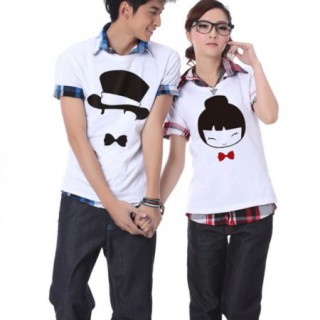 深圳最时尚情侣衫批发厂家直销陕西最好看情侣衫批发夏季款式