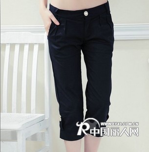 春季休闲裤批发广州湛江七分裤批发时尚大众七分裤低价女装裤子批