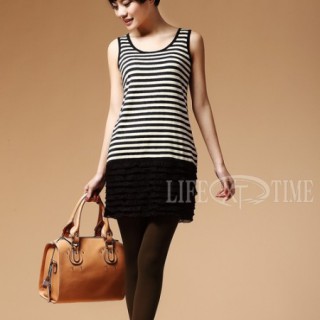 真丝雪纺连衣裙蕾丝花边连衣裙批发蕾丝欧式宫廷风气质高档连衣裙