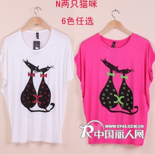 夏装大码t恤衫批发哪里最便宜情侣t恤批发夏装女式t恤衫批发网