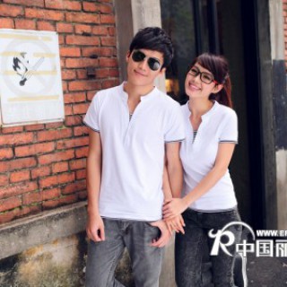 贵州哪里有便宜服装批发厂家直销夏季情侣装批发纯色韩版情侣装批