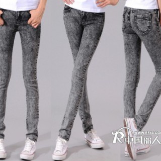 韩版女式裤批发便宜牛仔裤批发网十三行便宜女式哈伦裤女休闲长裤