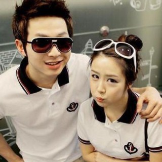 情侣装批发 亲子装代理 休闲款式翻领短袖T恤便宜批发厂家直销