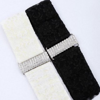 时尚女装品牌2012新款配饰欧式浪漫蕾丝饰钻腰封款式图片