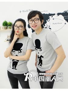 浙江杭州服装批发市场厂家新款情侣装批发货源重庆情侣装批发市场