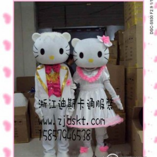 供应温州卡通人偶服装 杭州卡通人偶服装 kitty猫