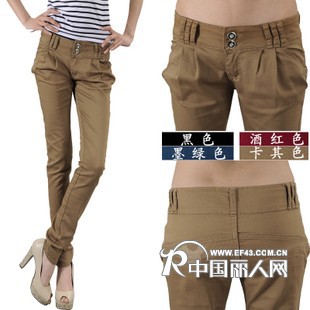 沙河休闲裤批发/秋装甩卖休闲裤批发/沙河女装休闲裤批发休闲裤