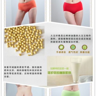 授权正品天绒豆之源大豆蛋白纤维女士内裤抗菌抑菌保健媒体产后妈