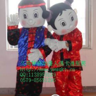 供应南京卡通服装 温州卡通人偶服装 金童玉女