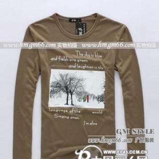 广东长袖男装T恤批发男装长袖T恤批发休闲男装T恤批发全棉男装