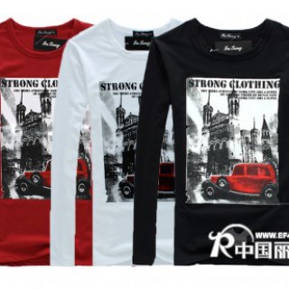 昆明时尚秋季男装批发昆明便宜秋季T恤批发昆明韩版秋季男装批发