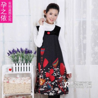韩版时尚孕妇装青岛服装批发夏装时尚孕妇装加厚长款女士卫衣孕妇