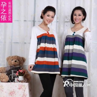 孕妇装实体店广州卫衣批发孕妇装韩版秋装女式棉衣