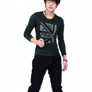潮流男装长袖T恤秋装批发便宜T恤秋装批发时尚秋季男装长袖批发