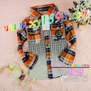 秋季外贸童装衬衫批发秋季时尚小孩衬衫批发秋季便宜儿童衬衫批发