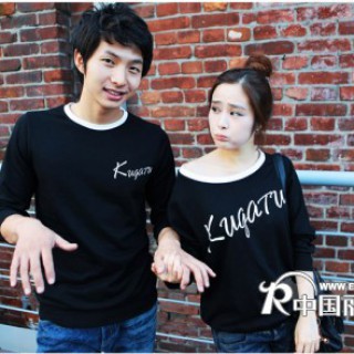 今年最个性的情侣衫批发甘肃兰州服装批发货源时尚情侣装批发市场