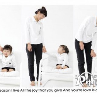 超好看的亲子装批发卡通时尚情侣装批发广东最大的厂家情侣装批发