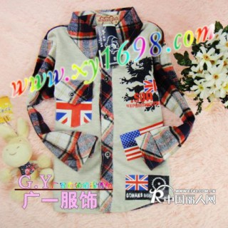 益阳便宜秋季儿童衬衫批发益阳便宜秋季小孩衬衫批发