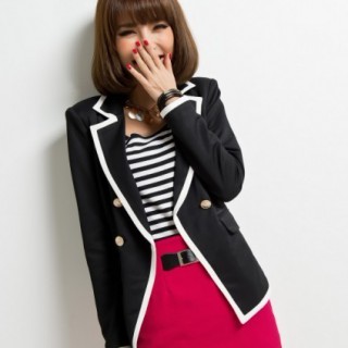 新款上市秋款女上衣厂家直销代理精品女装最火爆的黑色小西装