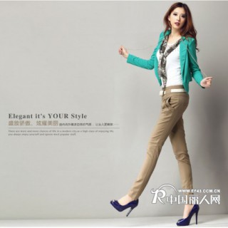 名美服饰修身百搭小脚裤8209