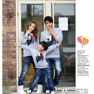 新余时尚个性情侣装长袖T恤批发好看的情侣装批发