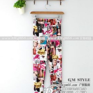 韩版女裤批发健美裤批发韩版女裤批发时尚女装裤子批发