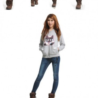 上海雅品—珍露西推出秋季款拉绒长袖卫衣 实体批发 1件代发