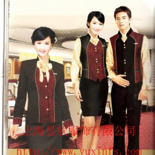 上海定做酒店服务员服装上海订做酒店服装