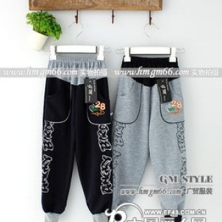 童装卫衣裤批发加厚童装棉裤批发便宜童裤批发流行时尚童装卫裤批