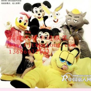 供应福建卡通服装 上海卡通服饰 玩具服装道具 加菲猫