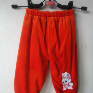 便宜童装加绒裤批发山东大码儿童低价毛绒长裤批发处理清仓儿童服