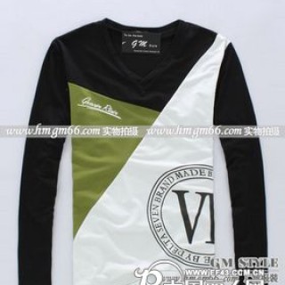 虎门男装T恤批发东莞长袖男装T恤批发休闲秋冬男装批发广东男装