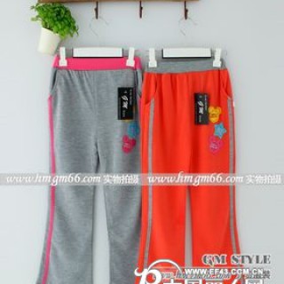 女童裤子批发儿童长裤批发儿童裤子批发纯棉童裤批发印花女童裤批