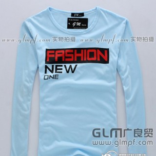 时尚男装长袖T恤批发厂家男装T恤货源批发网上批发男装长袖T恤