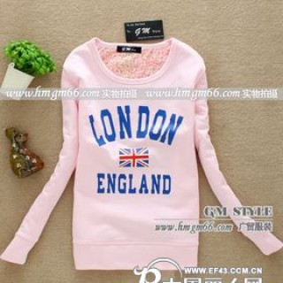 打底圆领卫衣批发韩版卫衣批发女士新款卫衣批发冬装加绒卫衣批发