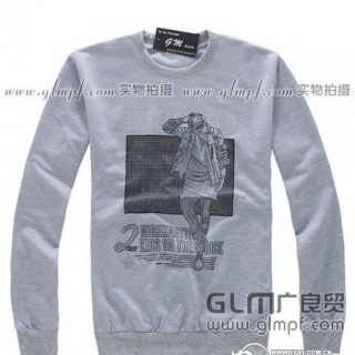 休闲男装卫衣批发拉绒男装连帽卫衣批发韩版印花男装卫衣批发冬季