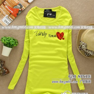 纯棉女装T恤批发全棉长袖女装批发春季女装T恤批发虎门女装长袖