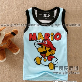 男童背心批发夏季男童背心批发童装小背心批发女童小吊带批发